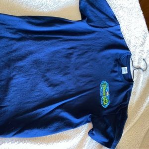 Blessed girl, medium, blue graphic tee